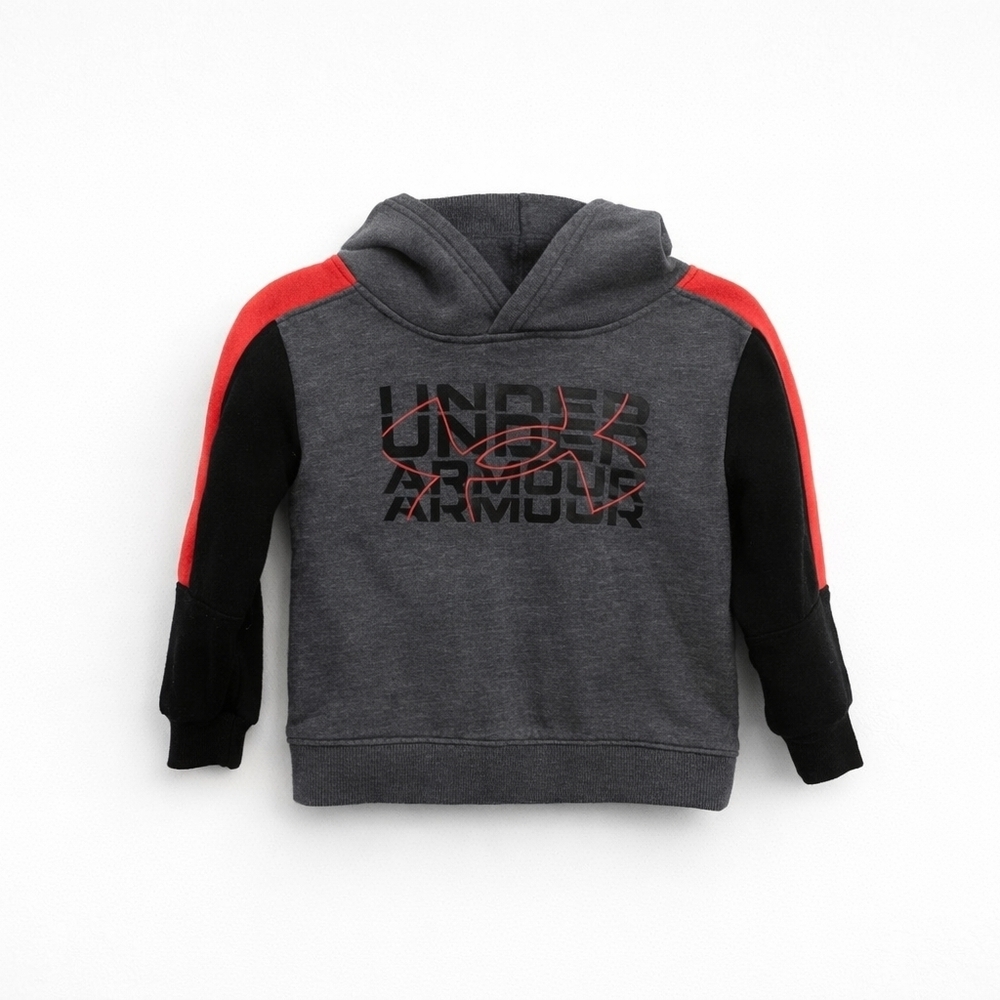 Under Armour Toddler Boys Gray Logo Hoodie Size 2T
